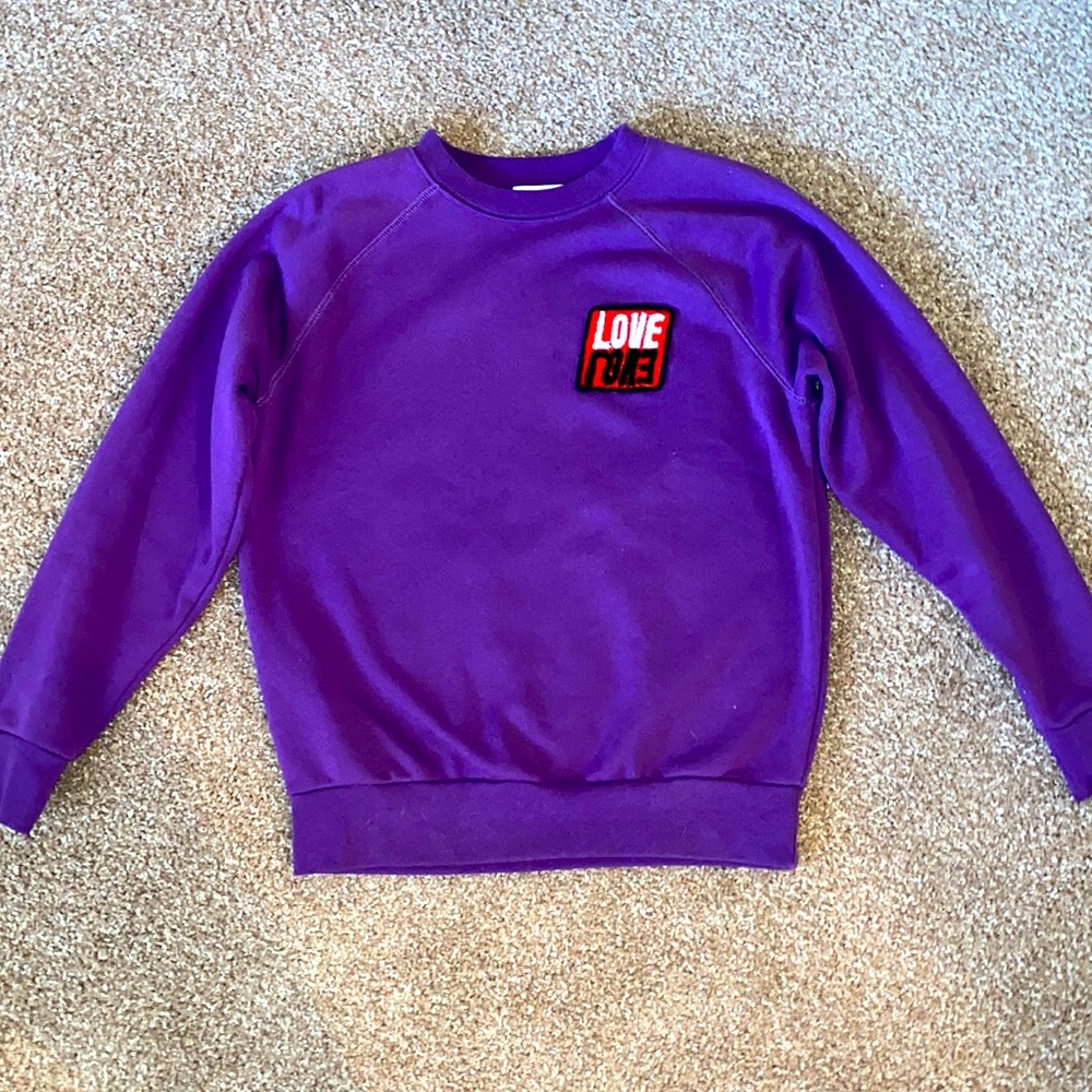 Sandro Purple Sweatshirt Love size M